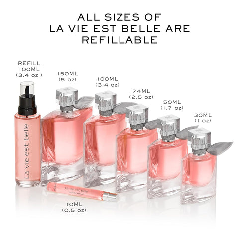 La Vie Est BLancôme elle Eau de Parfum - Long Lasting Fragrance with Notes of Iris, Earthy Patchouli, Warm Vanilla & Spun Sugar - Floral & Sweet Women's Perfume