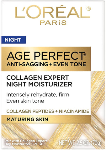 L'Oreal Paris Age Perfect Cell Renewal Anti-Aging, Anti-Wrinkle Night Moisturizer with Antioxidants 1.7 oz