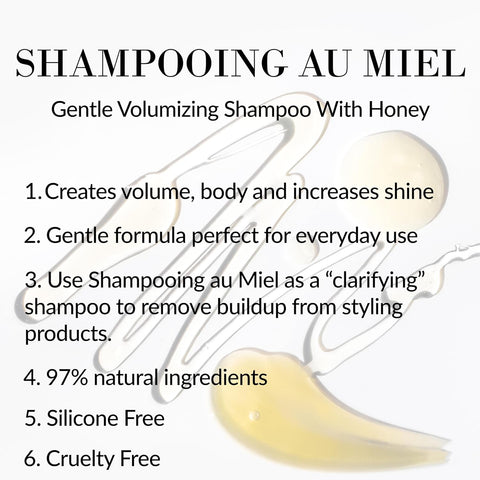 Leonor Greyl Gentle Volumizing Honey Shampoo - Shampooing Au Miel 97% Natural Ingredients, Lavender Honey, French Rose Extracts Build Volume, Flexibility & Shine. 4 fl Oz. Made In France.