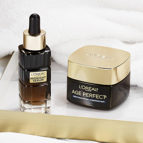 L'Oreal Paris Age Perfect Cell Renewal Anti-Aging, Anti-Wrinkle Night Moisturizer with Antioxidants 1.7 oz