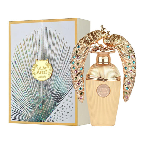 Lattafa Afeef for Unisex Eau de Parfum Spray, 3.4 Ounce / 100 Ml