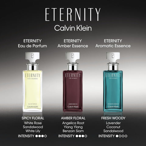 Calvin Klein Eternity Eau de Parfum – Floral Women's Perfume – With Notes of Bergamot, White Lily, White Rose, Sandalwood & Amber – Long Lasting Fragrance