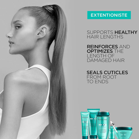 Kerastase Resistance Bain Extentioniste Shampoo - Length Strengthening Shampoo For Damaged Hair, Protects Hair and Scalp from External Aggressors