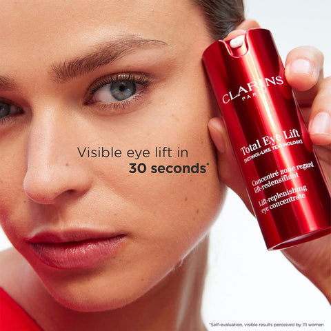 Clarins NEW Total Eye Lift | Anti Aging Eye Cream | Targets Wrinkles, Crow's Feet, Dark Circles and Puffiness For a Visible Eye Lift in 30 Seconds