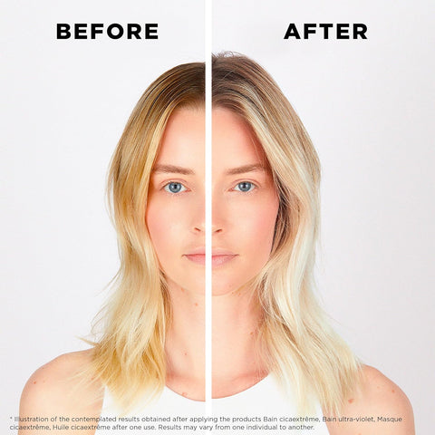 Kerastase Blond Absolu Lumière Illuminating Shampoo & Cicaflash Conditioner Set For Lightened, Highlighted and Grey Hair - Nourishes and Illuminates With Hyaluronic Acid