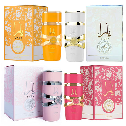 Lattafa Yara - Vanilla, Gourmand, Fruity, Floral - Eau de Parfum Long-Lasting Fragrance for Women, 3.40 Ounce / 100 ml