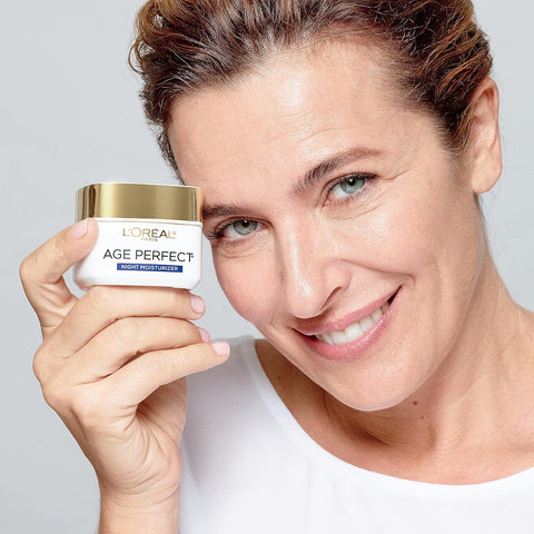 L'Oreal Paris Age Perfect Cell Renewal Anti-Aging, Anti-Wrinkle Night Moisturizer with Antioxidants 1.7 oz