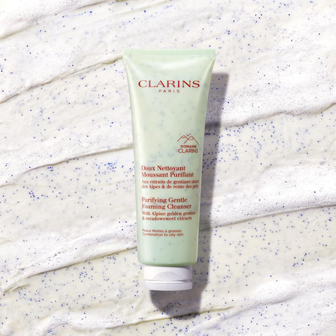 Clarins Purifying Gentle Foaming Face Cleanser | Cleanses, Purifies and Mattifies | Contains Salicylic Acid | Soap-Free | SLS-Free | Combination To Oily Skin Type